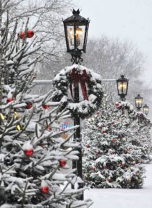 Wellsboro PA Snowy Main Street