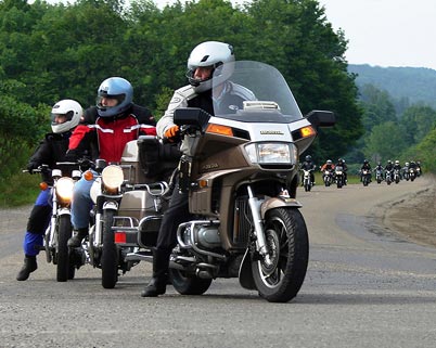 Motorcyclists love the weaving routes through PA Canyon Country