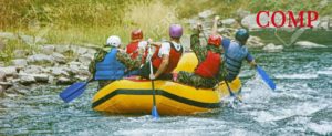 Rafters on the water