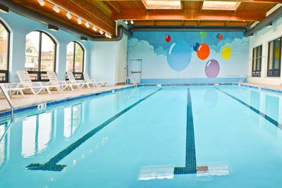 Large bright indoor pool