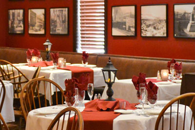 Mary Wells Room, a large traditional dining room